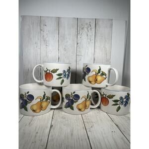 Eight Fruit Pattern, Large Coffee Mugs/Cups, Fruits